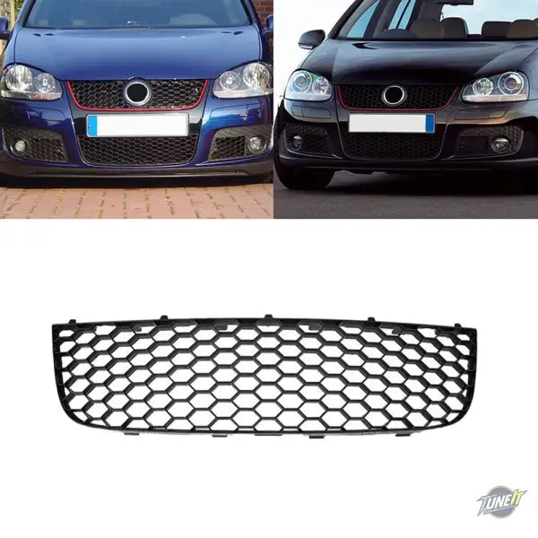 Grille inférieure centrale noir mat OEM 1K0853677B pour VW Golf 5 GTI (2006–2009) / GLI (2010) - Noir Mat