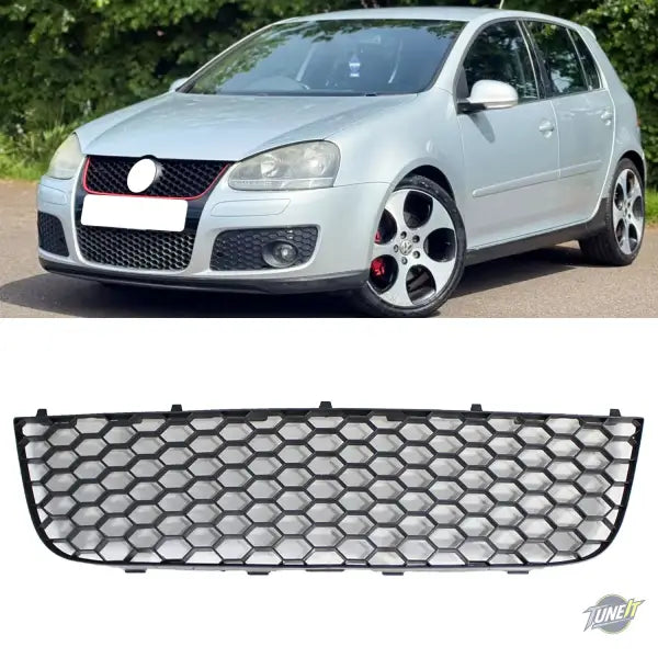 Grille inférieure centrale noir mat pour VW Golf 5 GTI (2006–2009) / GLI (2010) - Noir Mat