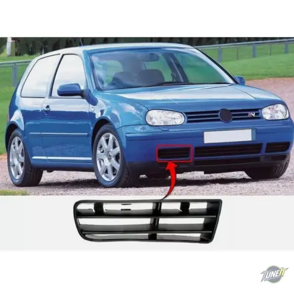Grilles inférieures de pare-chocs noir pour VW Golf 4 MK4 GTI / Variant / 4 Motion (1998-2004) - Grille gauche seule