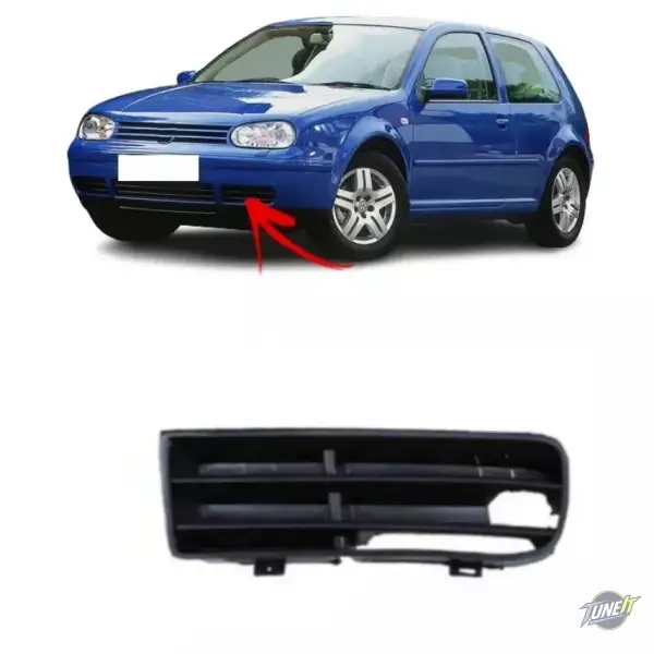 Grilles inférieures de pare-chocs noir pour VW Golf 4 MK4 GTI / Variant / 4 Motion (1998-2004) - Paire gauche + droite