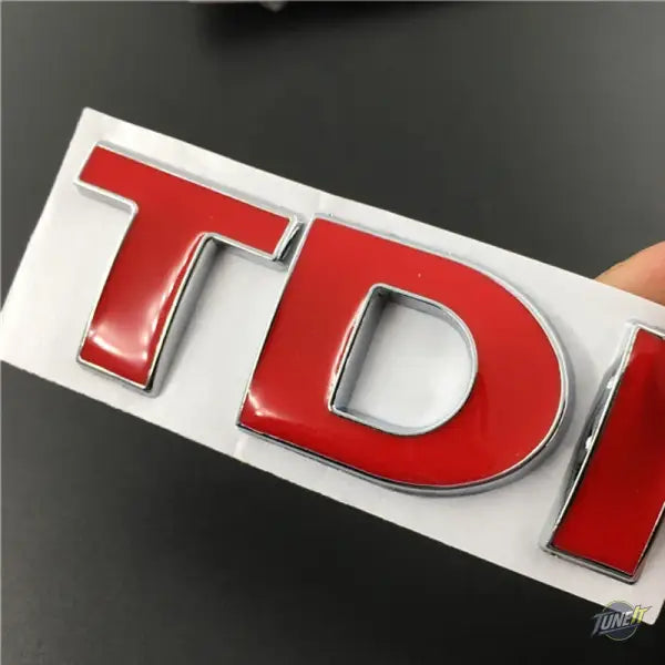 Lettres métalliques 3D TDI VW MK2 MK4 MK5 MK6 MK7 argenté