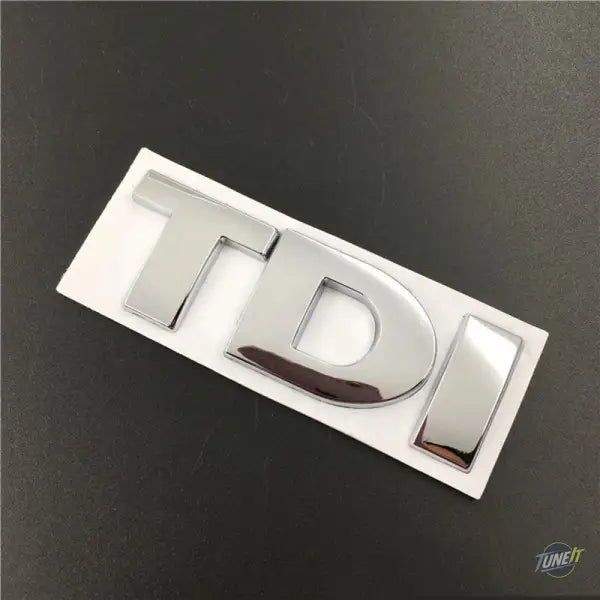 Lettres métalliques 3D TDI VW MK2 MK4 MK5 MK6 MK7 argenté - Argent