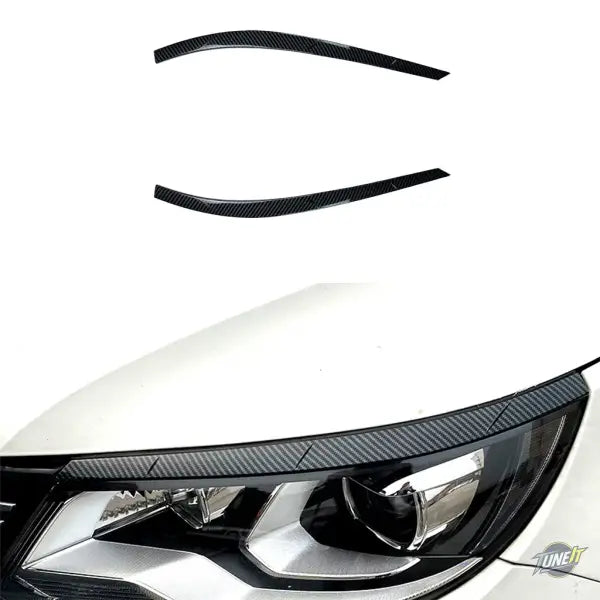 Lumière de sauna avant look carbone pour Volkswagen Tiguan MK1 2011 2016