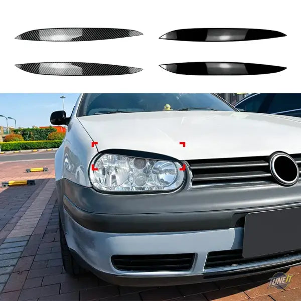 Lumière de sauna noir brillant autocollants pour Volkswagen Golf MK4