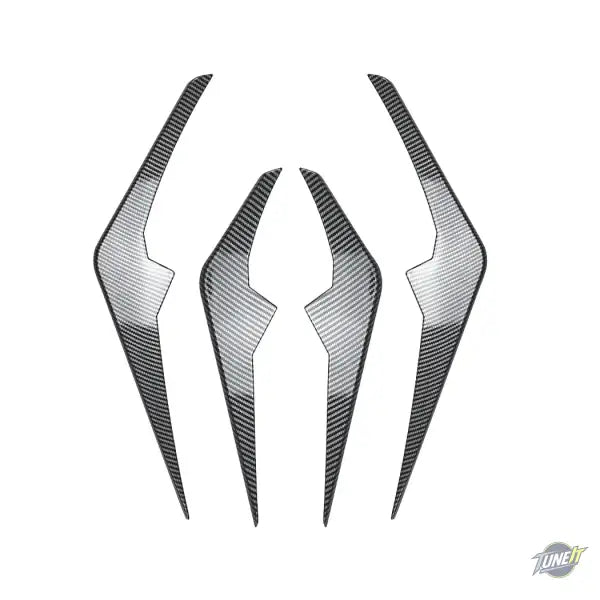 Pare-chocs avant BMW X6 G06 Noir Brillant Style Carbone Pièces Compatibles - Carbon Fiber look