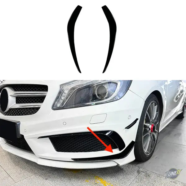 Pare-chocs avant brillant Mercedes Benz Classe A W176 Noir Brillant - Glossy black 2