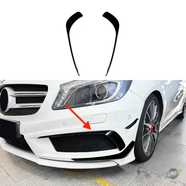 Pare-chocs avant brillant Mercedes Benz Classe A W176 Noir Brillant - Glossy black 1