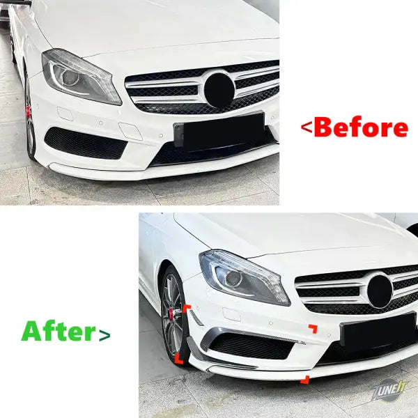 Pare-chocs avant Mercedes Benz Classe A W176 aspect carbone style AMG