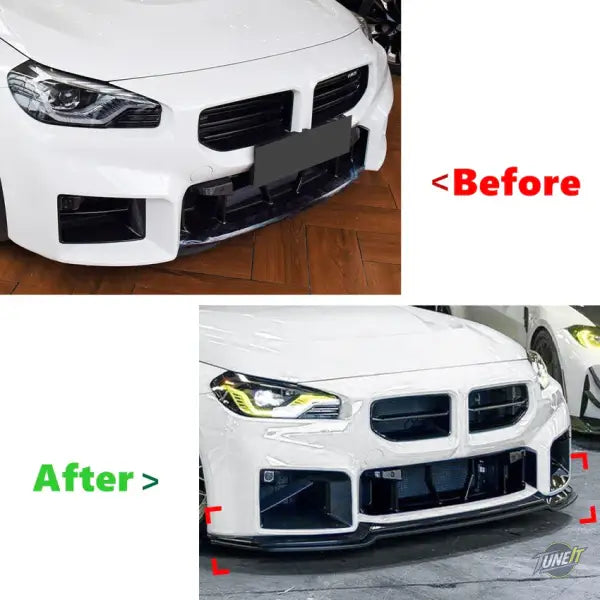 Pare-chocs avant noir pour BMW Série 2 M2 G87 2023 2025