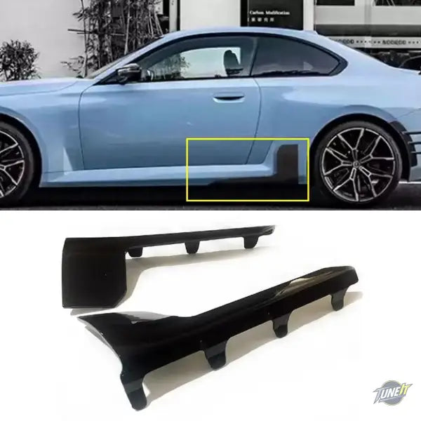 Pare-chocs latéral noir brillant pour G87 M2 Coupé style sportif - Gloss Black