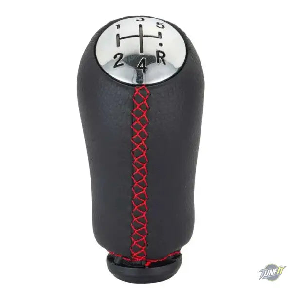 Bouton de vitesses 5 rapports Renault Clio 3 Megane 2 Scenic 2 2005-2009 - red stitching - Levier de vitesse