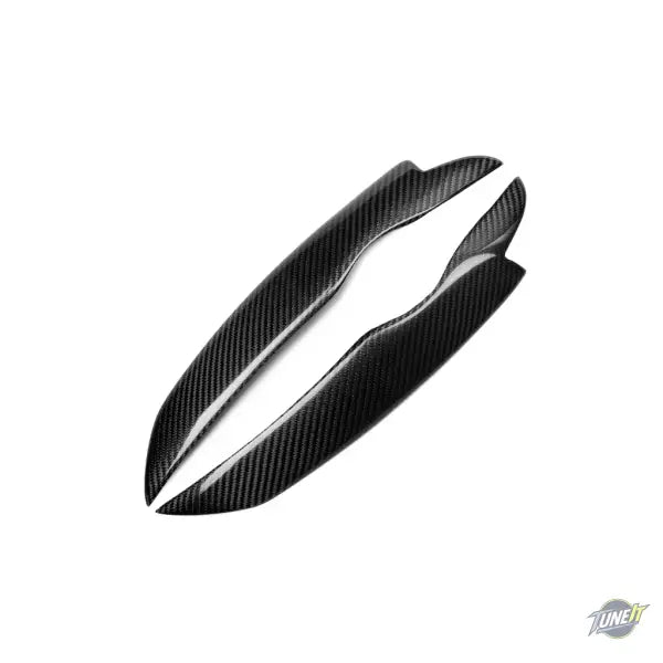 Real Carbon Fiber Car Front Headlight Eyebrow Eyelids Stickers For Volkswagen Golf5 MK5 2005 2006 2007 2008 2009