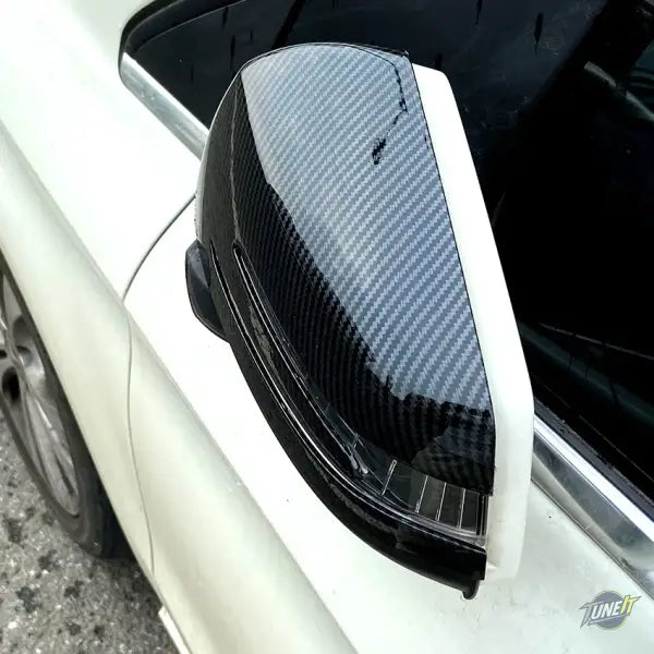 Rétroviseur couverture trim carbon noir brillant Mercedes A B C E S CLA GLA GLK CLS W176 W204 W117 X156 X204