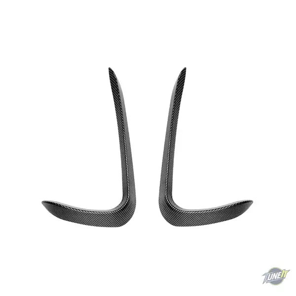 Séparateur de couteau d’air avant noir brillant BMW X6 F16 Style M - Carbon Fiber look