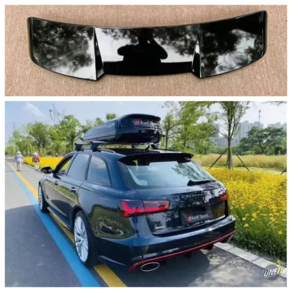 Spoiler arrière Audi C7 C8 en ABS style Allroad coffre atap spécialement conçu - C8 Glossy Black