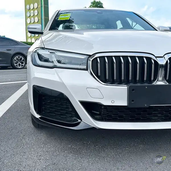 Spoiler de pare-chocs avant BMW 5 Série G30 G31 LCI M Sport 2021-2023 noir brillant