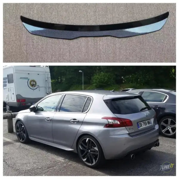 Spoiler de toit arrière noir brillant Peugeot 308 II GTI 2013-2021