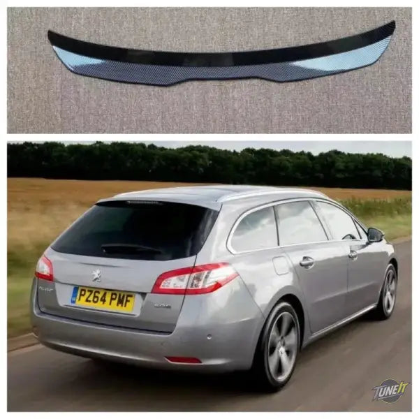 Spoiler noir pour Peugeot 508 SW RXH 2011-2015 accessoire arrière - Unpainted