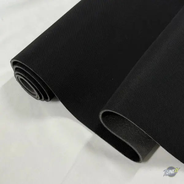 Tissu revêtement de toit daim avec mousse pour intérieur voiture - 5 couleurs (150x50 à 200x150 cm) - Noir / 100x150cm