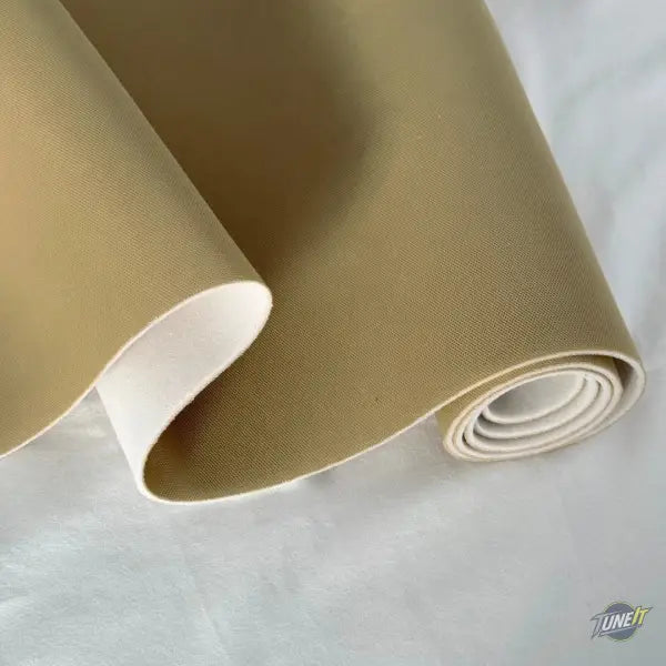 Tissu revêtement de toit daim avec mousse pour intérieur voiture - 5 couleurs (150x50 à 200x150 cm) - Beige / 200x150cm