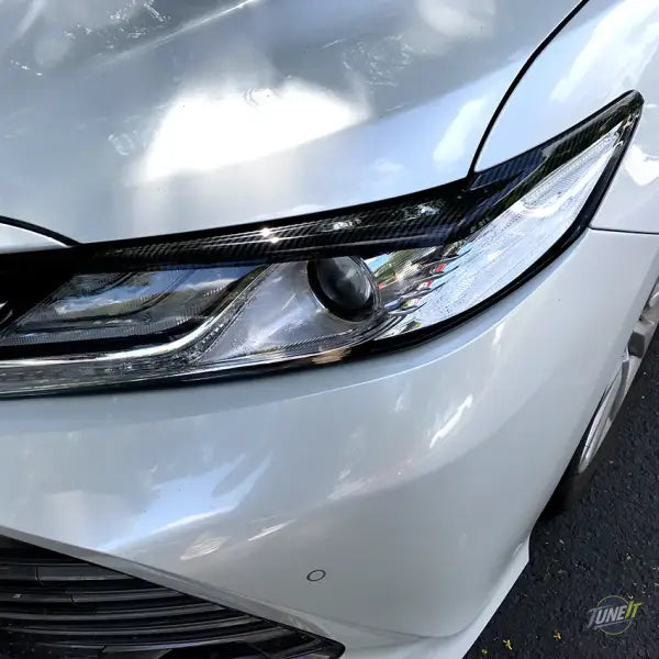 Vitre de phare pour Toyota Camry XV70 2018-2023 finition noir brillant